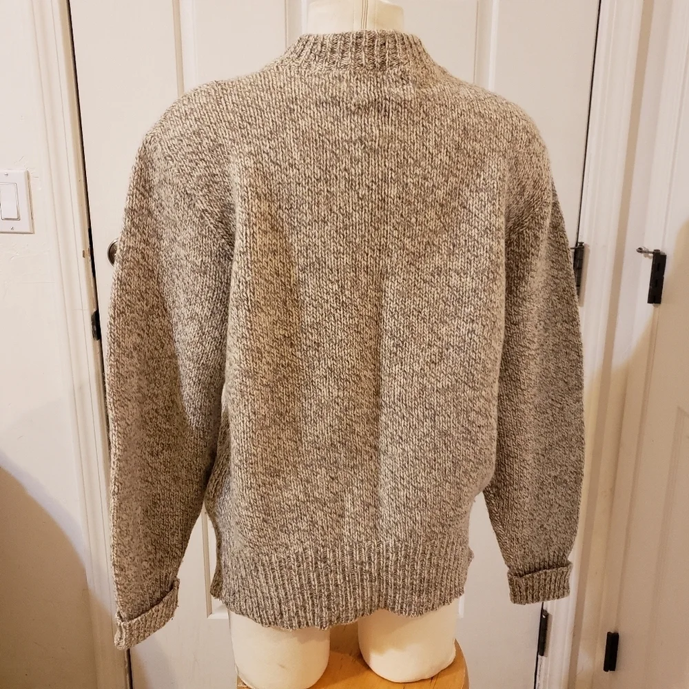 Eddie Bauer Vintage Men's Heathered Tan Sweater Size MED